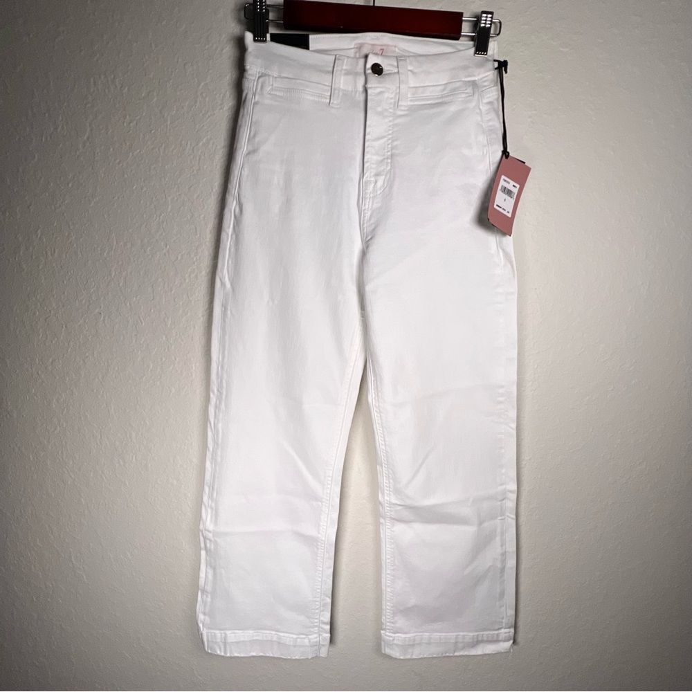 JEN 7 by 7 for all mankind Cropped Wide Leg Jean
